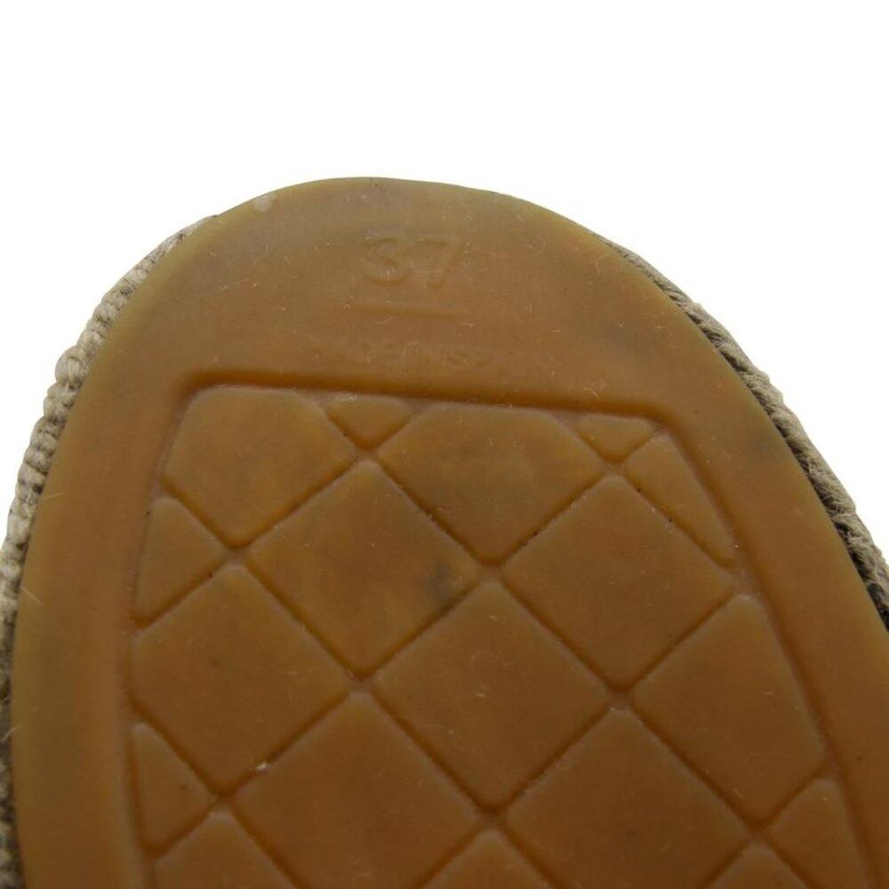 Chanel Espadrille 37 Quilted Linen CC Flats CC-1217P-0005 - Picture 10 of 10